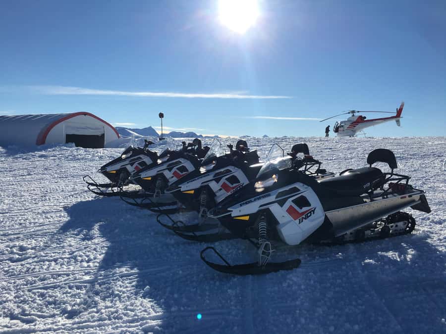 Queenstown: Snowmobiling Experience with Helicopter Flight - From Queenstown streets to the Garvie Mountain Range