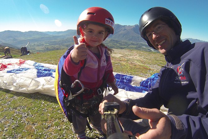 Queenstown Tandem Paragliding from Coronet Peak - The briefing, harness, and first few steps