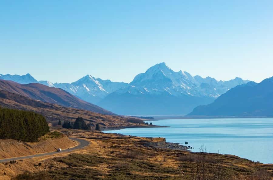 Queenstown to Christchurch via Mt Cook One-Way Tour - Lindis Pass and its tussock-covered hills