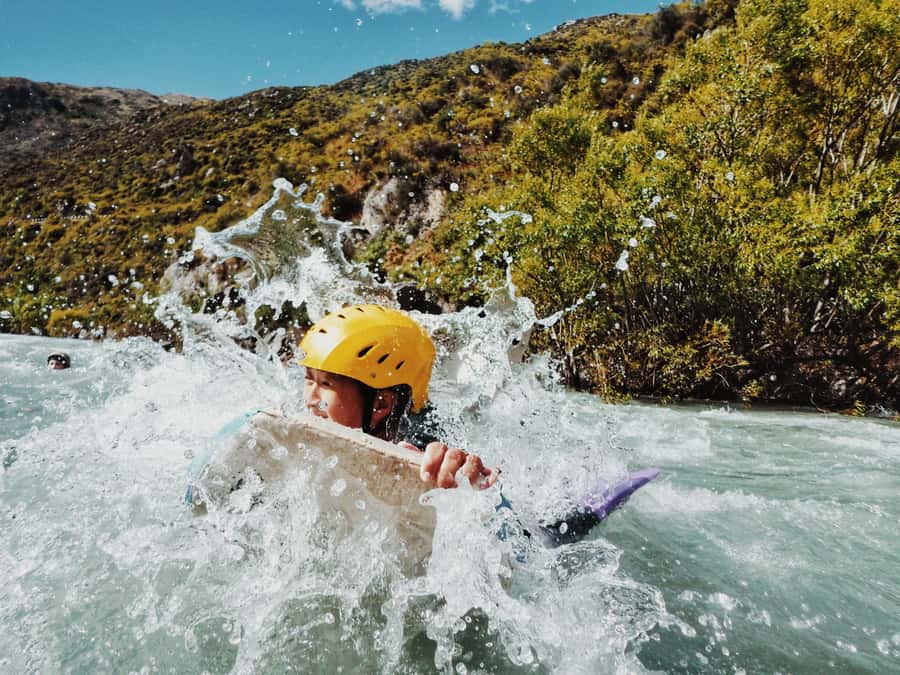 Queenstown: White Water Surfing Along the Kawarau River - Learning the board before the first rapid
