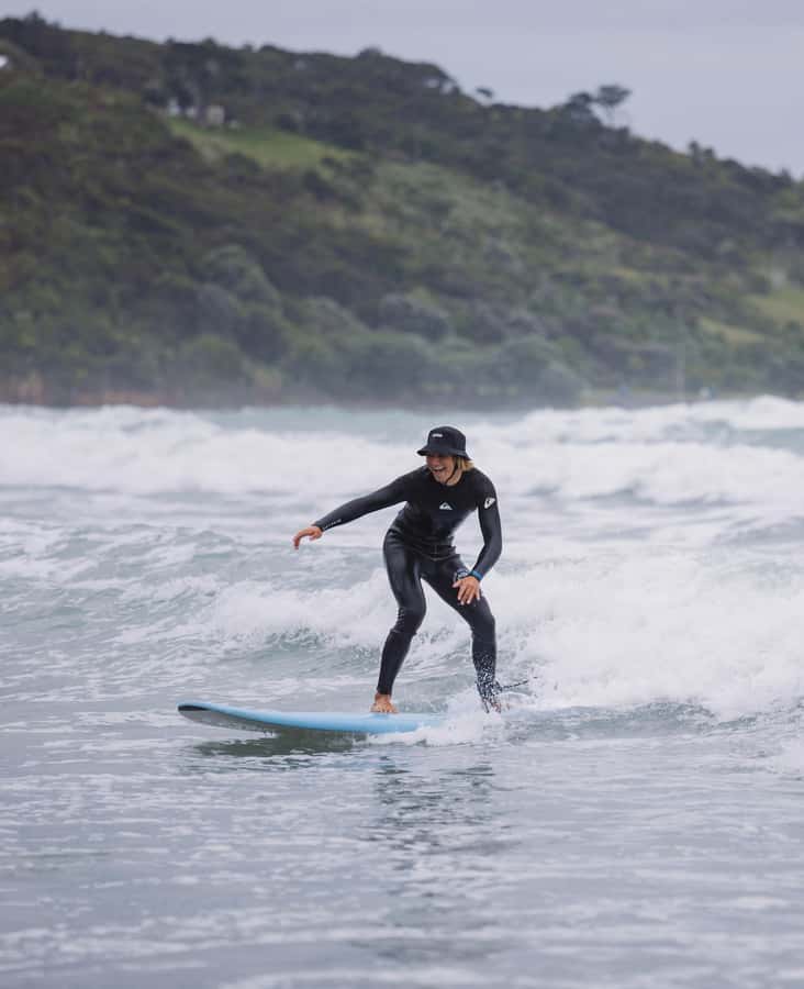 Raglan: Group Surf Lesson - The first lesson on the sand