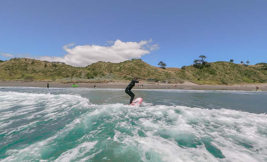 Raglan: Group Surf Lesson - What the $56 price covers