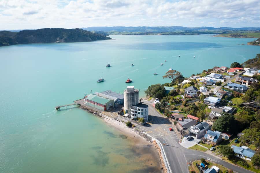 Raglan: Scenic Nature Boat Cruise - Māori pā sites add a human story