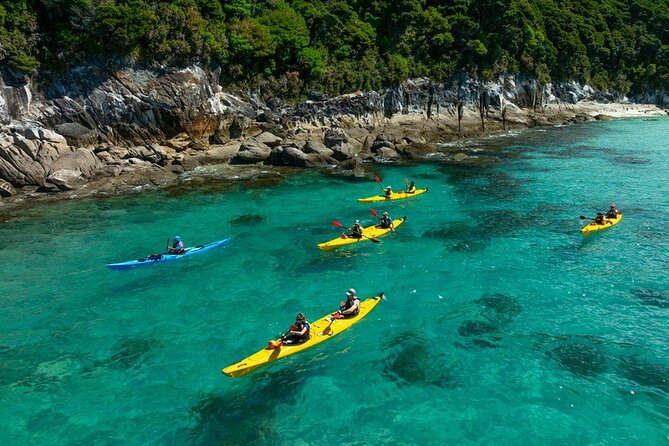 Remote Marine Reserve - Guided Kayaking - New Zealand - Awaroa to Bark Bay: the longer coastal story