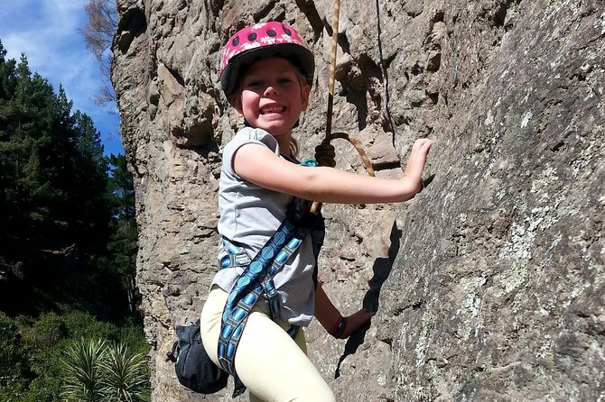 Rock Climbing Christchurch 1/2-day or full-day (Small Group Tour) - The views are part of the reward