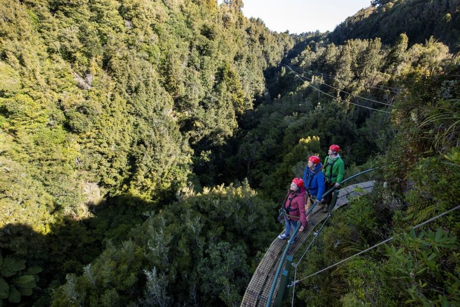 Rotorua: 6 Ziplines, 400m Tandem, Cliff Walk & Swing Bridges - The treetop descent under guide control