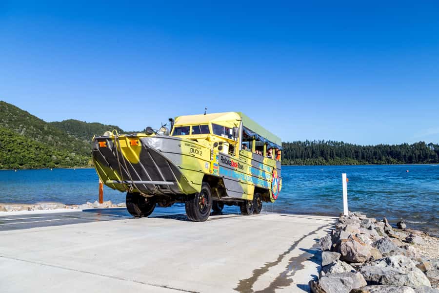 Rotorua City and Lakes Duck Tour - Starting in central Rotorua