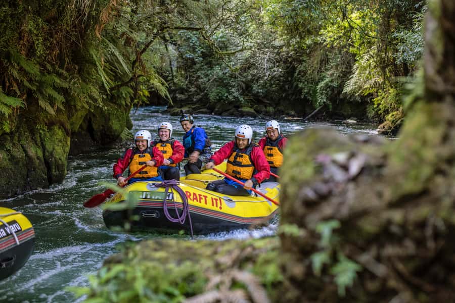 Rotorua: Kaituna Rafting & Mt. Tarawera Guided Hike Combo - From volcanic rock to the Kaituna River