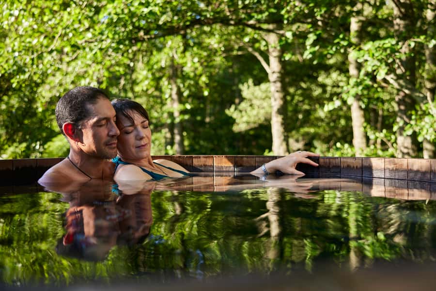 Rotorua: Secret Spot Hot Tubs - Check-in, changing, and getting settled