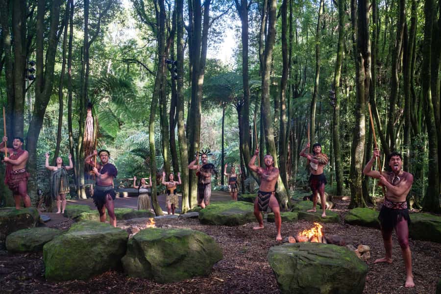 Rotorua: Te Pa Tu Māori Cultural Experience with Dinner - Haka, songs, and the forest amphitheater