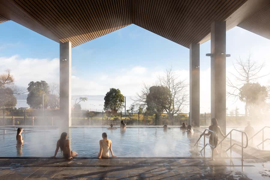 Rotorua: Wai Ariki Hot Springs & Spa 1hr Restorative Bathing - The high roof makes the weather less important