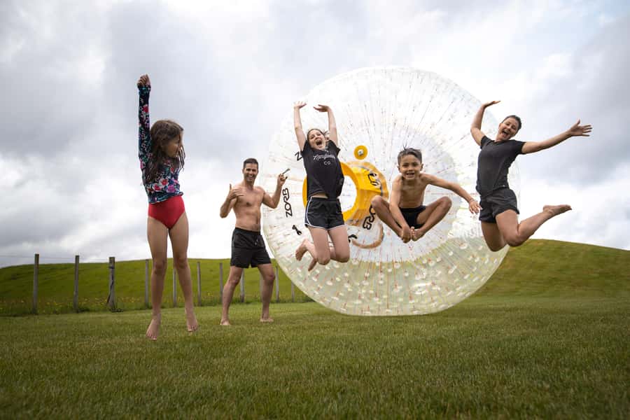 Rotorua: ZORB Inflatable Ball Rides - Why the water makes the ride work