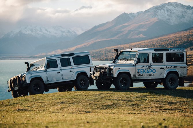 Scenic 4WD Tour Lake Tekapo Backcountry - Lake Pukaki, Aoraki Mount Cook, and Mount Tasman