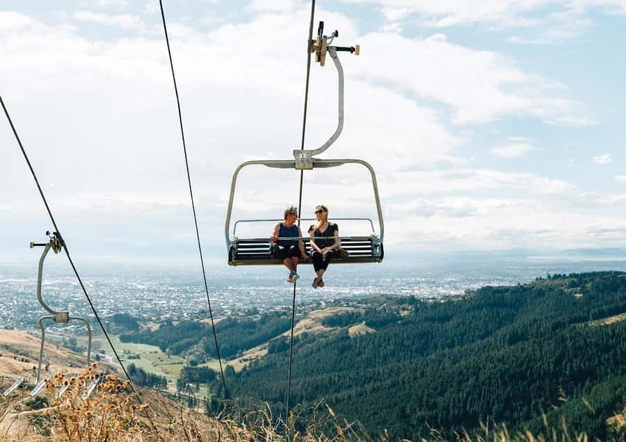 Scenic Chairlift Ride at Christchurch Adventure Park - Arriving at 225 Worsleys Road