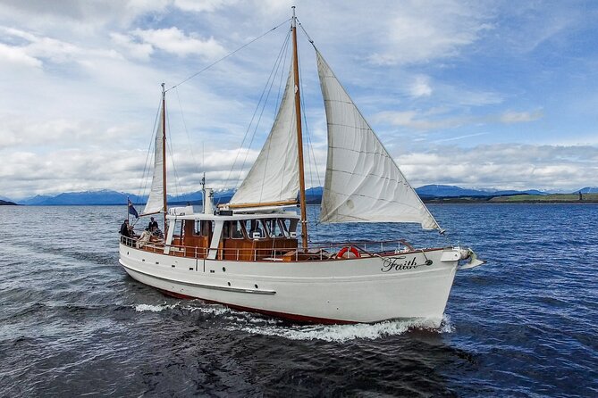 Scenic Cruise & Guided Walk on Historic Motor Yacht Lake Te Anau - Boarding Faith at Te Anau’s lakefront