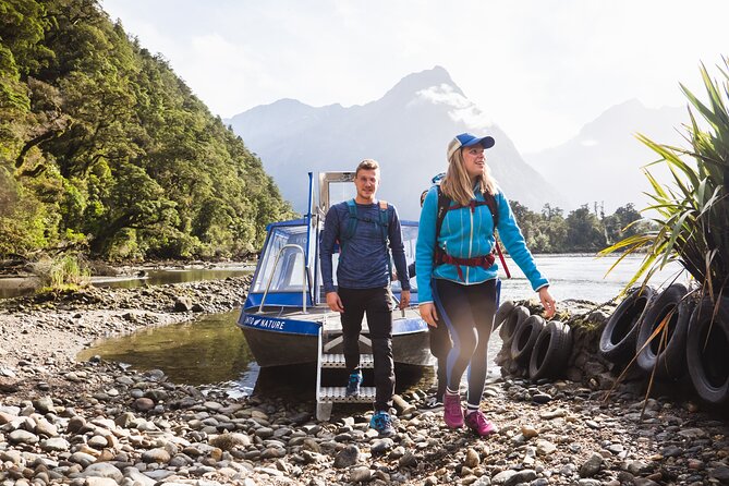 Self-Guided Milford Track Day Walk - Milford Sound - Walking from Sandfly Point toward Giant Gate Falls