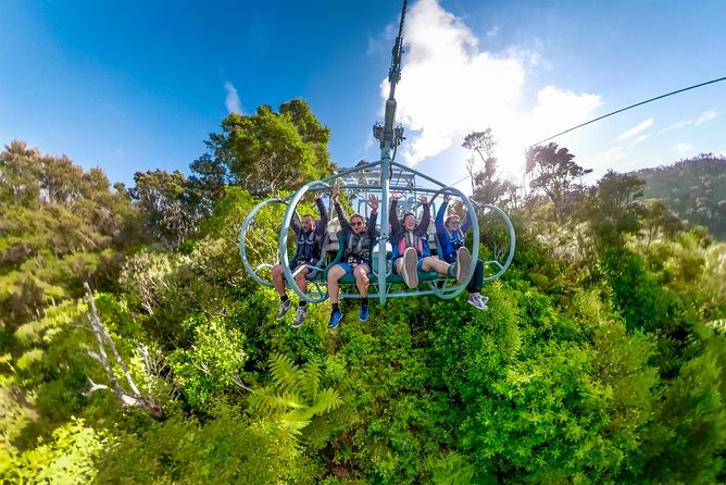 Skywire Adventure at Cable Bay, Nelson - What the 12-minute return journey feels like