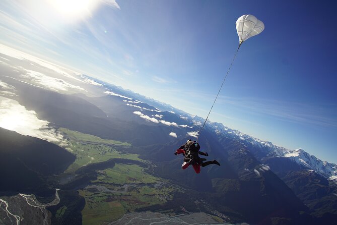 Tandem Skydive 13,000ft from Franz Josef - The scenery you can expect below
