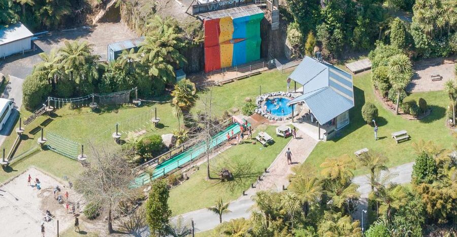 Tauranga: Waimarino Adventure Park Supreme Pass Entry Ticket - Shade, warm water, and the café