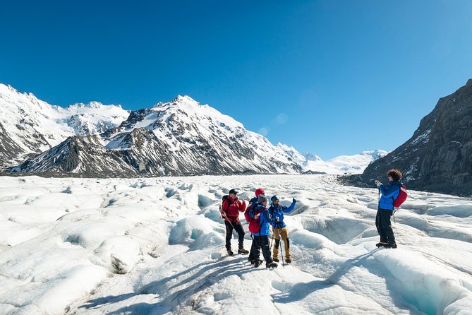 The Adventurer: Tasman Glacier Heli-hike - Fitting boots, crampons, and cold-weather clothing