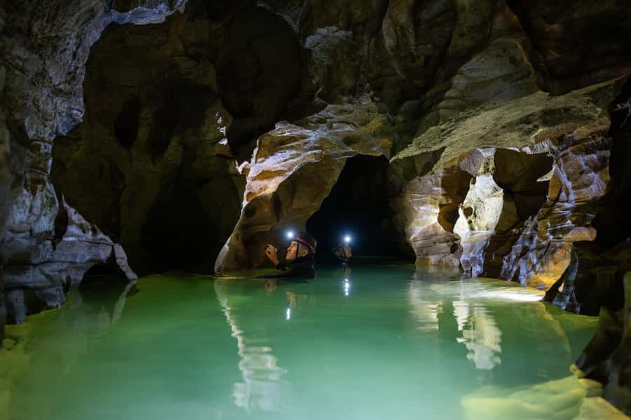 The Waitomo Experience : Okohua Glowworm Cave Tour - A warm drink and snack halfway through