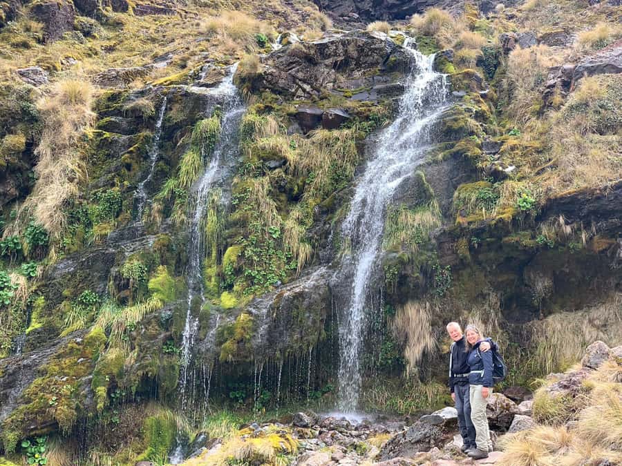 Tongariro Alpine Half Day Guided Group Walk - Soda Springs, spring water, and the turning point