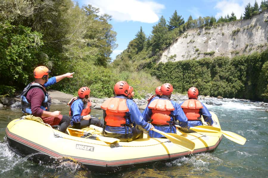 Tongariro River: Grade 3 Whitewater Rafting - Scenery beyond the road