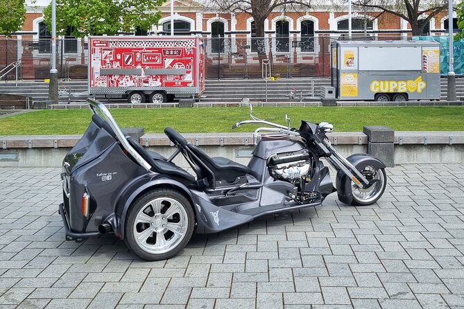 V8 Trike Private Tour of Christchurch - Canterbury Museum and the Rolleston Avenue setting