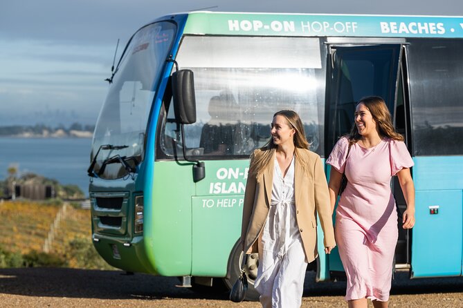 Waiheke Island Hop-On Hop-Off Explorer Bus - Onetangi Road: wine, history, and the beach
