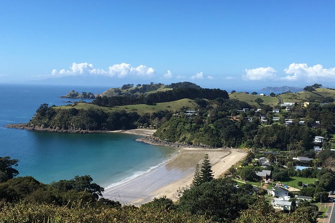 Waiheke Island Hop-On Hop-Off Explorer Bus - Mudbrick and Cable Bay on Church Bay Road