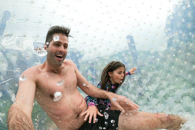 Zorb Inflatable Ball Ride from Mount Ngongotaha in New Zealand - Why the wet ride is the main event